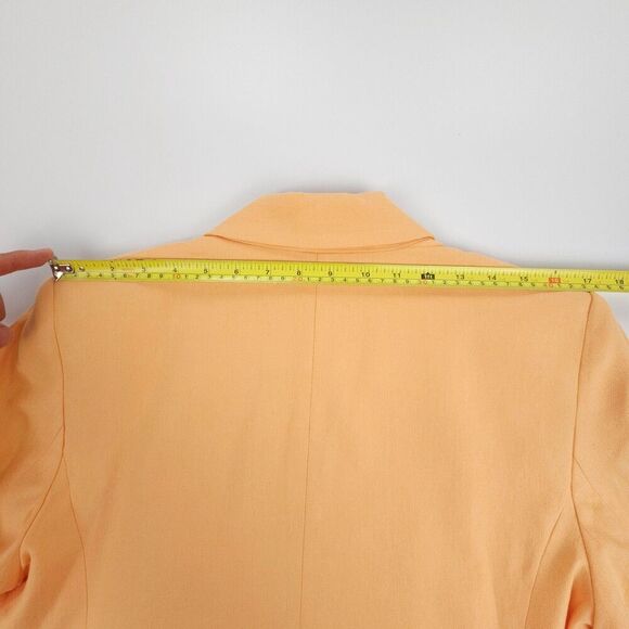 NWT Ann Taylor Cotton Linen Modern Blazer Jacket Tailored Minimal Old Money 12 - Picture 6 of 10